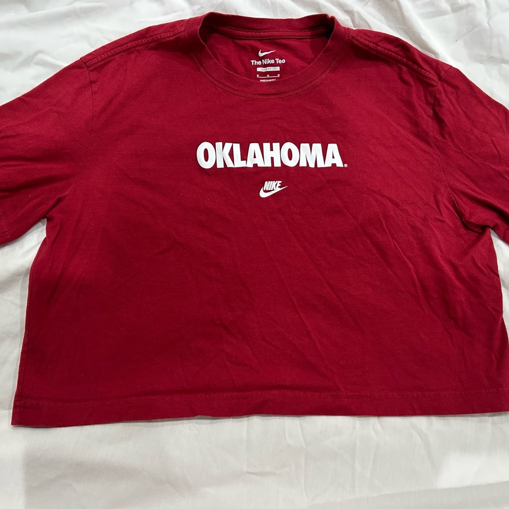 University of Oklahoma cropped Nike tee